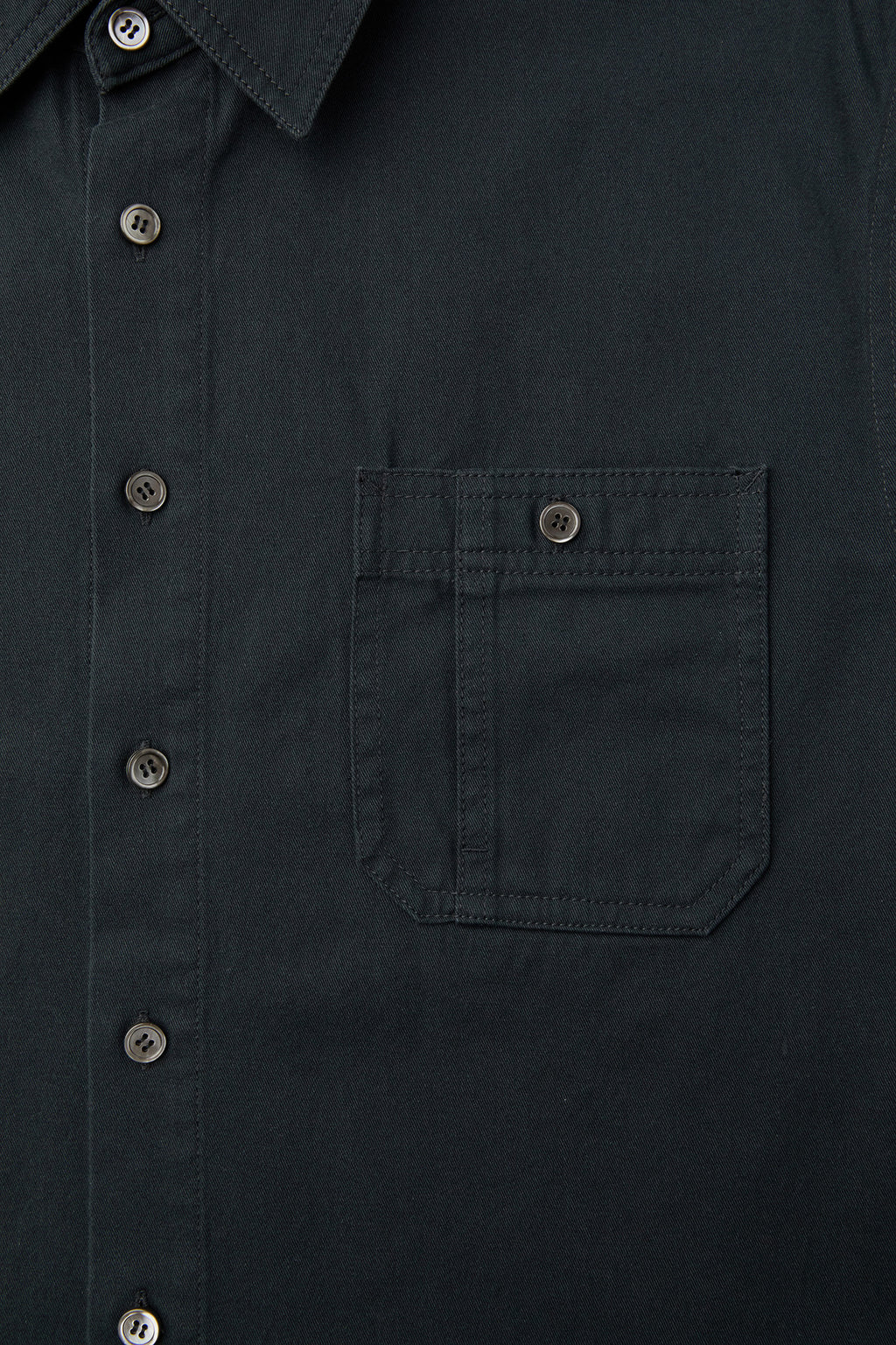 Coor - Single Pocket Washed Cotton Shirt (Dark Navy) product image 6 | TRAB K-Fashion Australia