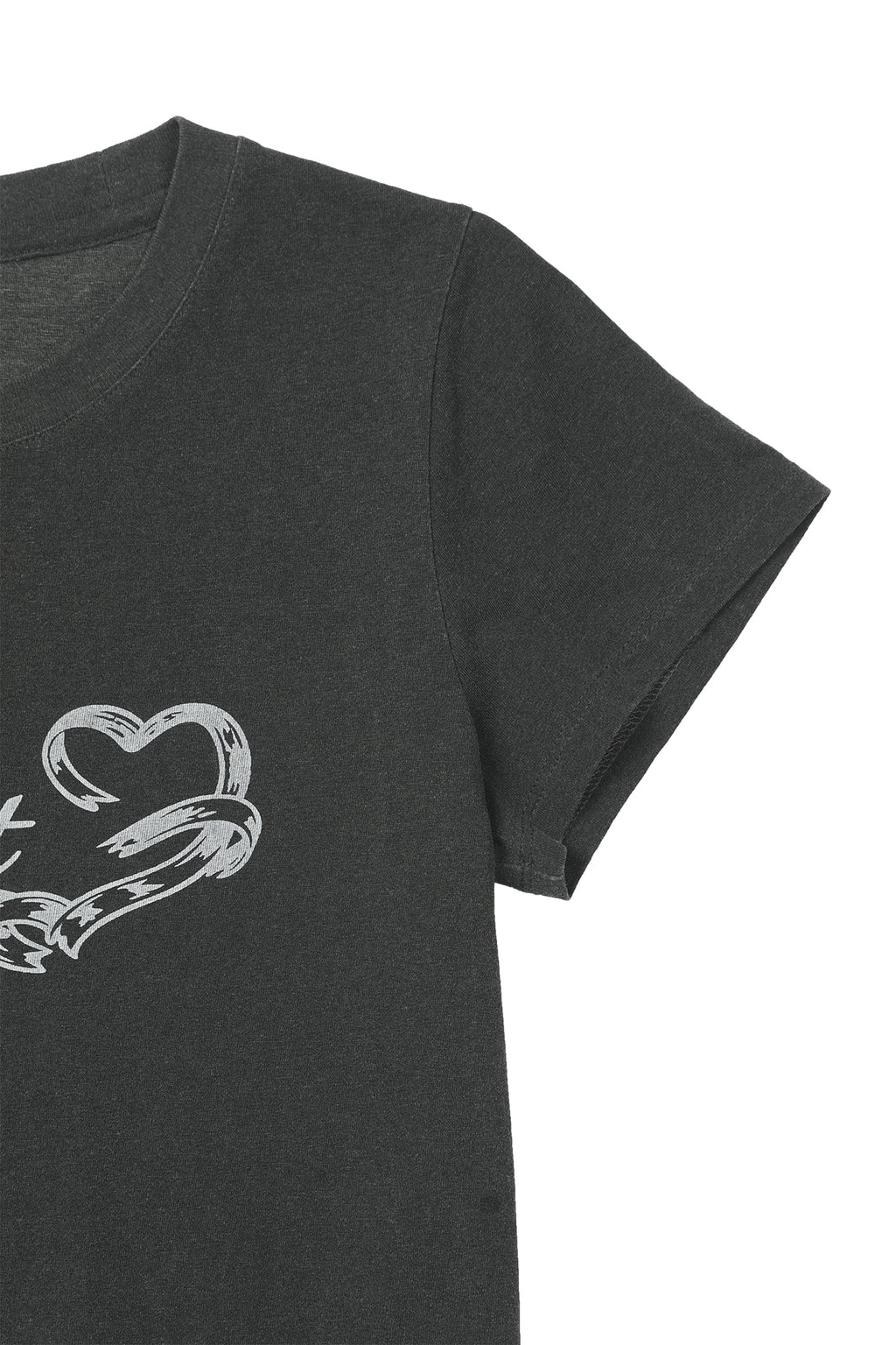Deinet - Ruffle Washed T-Shirt (Charcoal) product image 14 | TRAB K-Fashion Australia