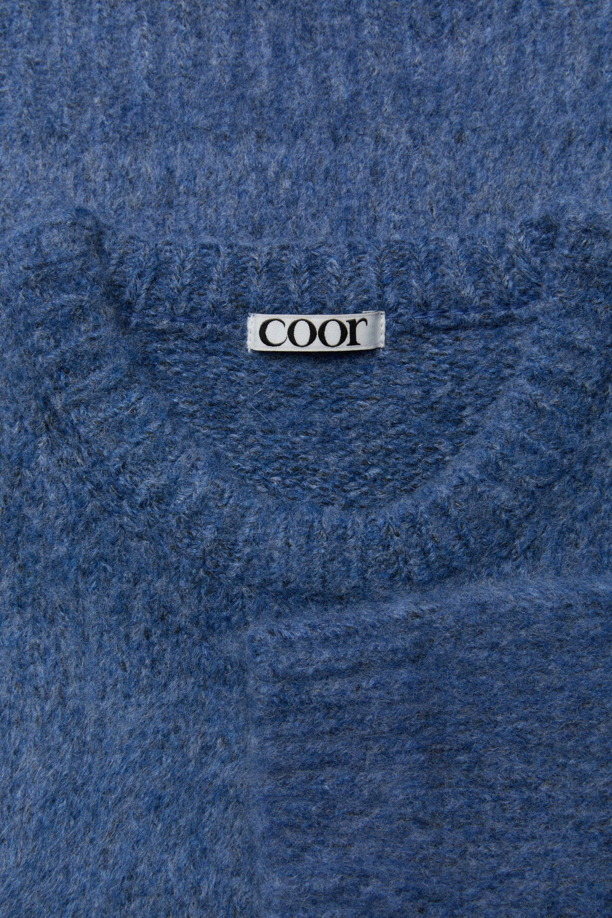 Coor - Brushed Cropped Knit (Melange Blue) product image 5 | TRAB K-Fashion Australia