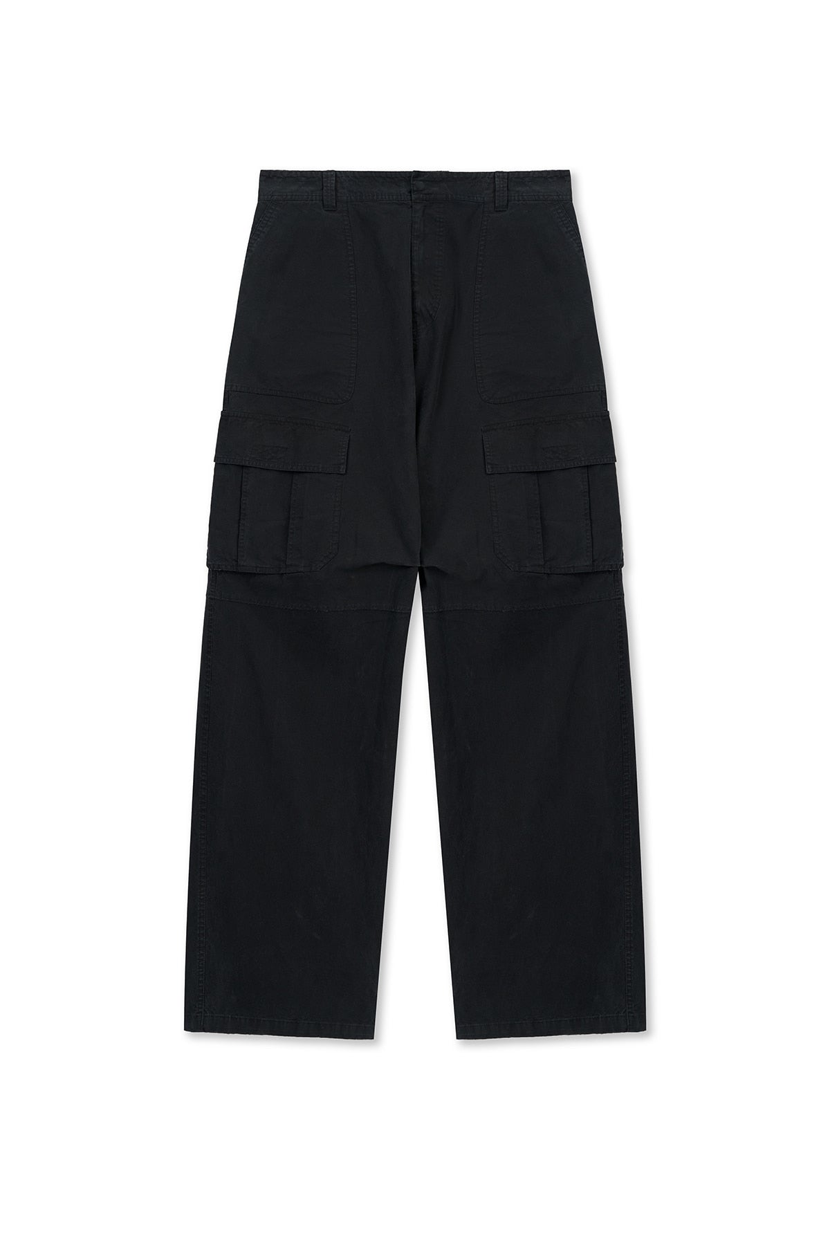 Matin Kim - Multi Pocket Utility Wide Pants (Black) product image 1 | TRAB K-Fashion Australia