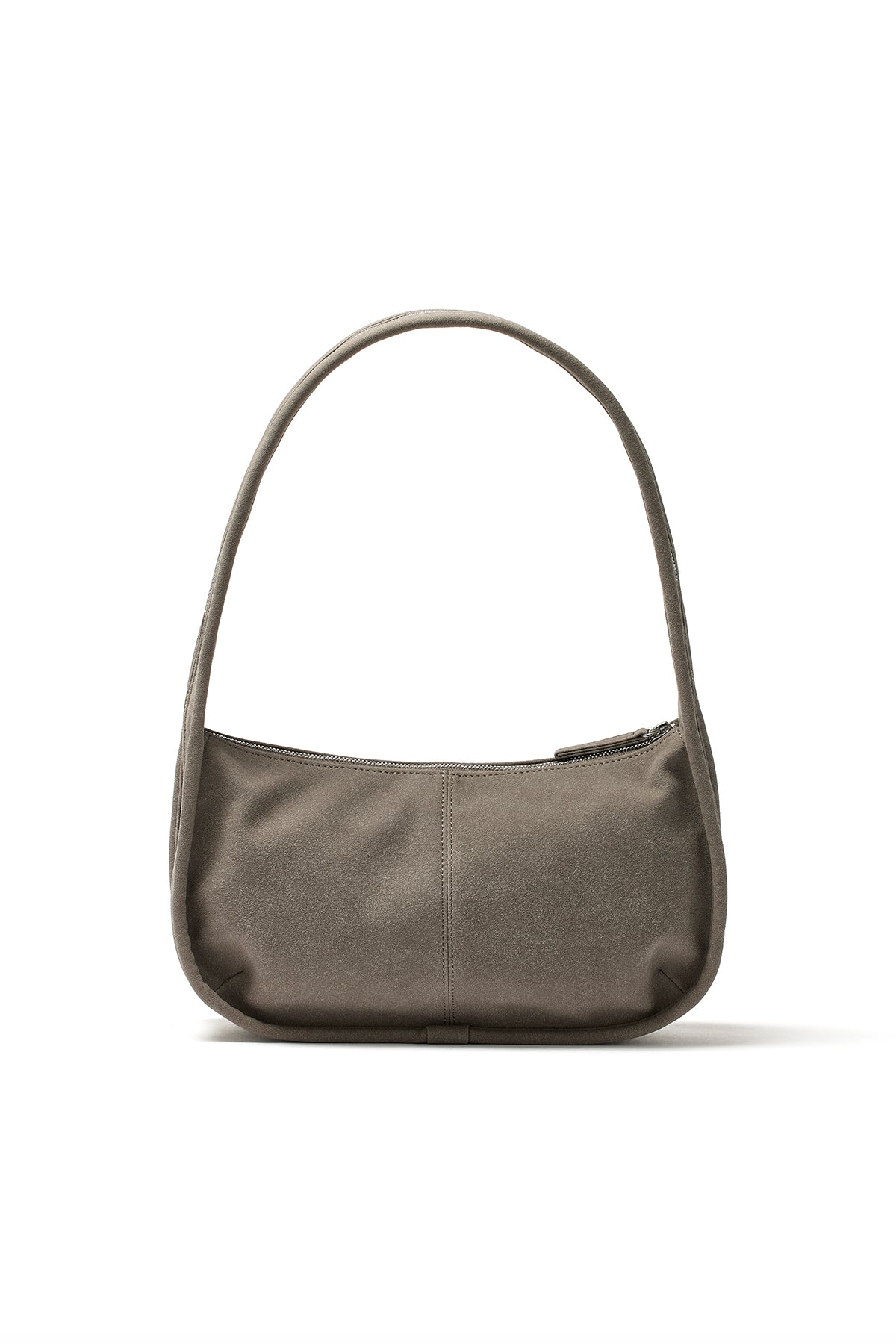 Matin Kim - Zip Around Suede Shoulder Bag (Grey) product image 5 | TRAB K-Fashion Australia