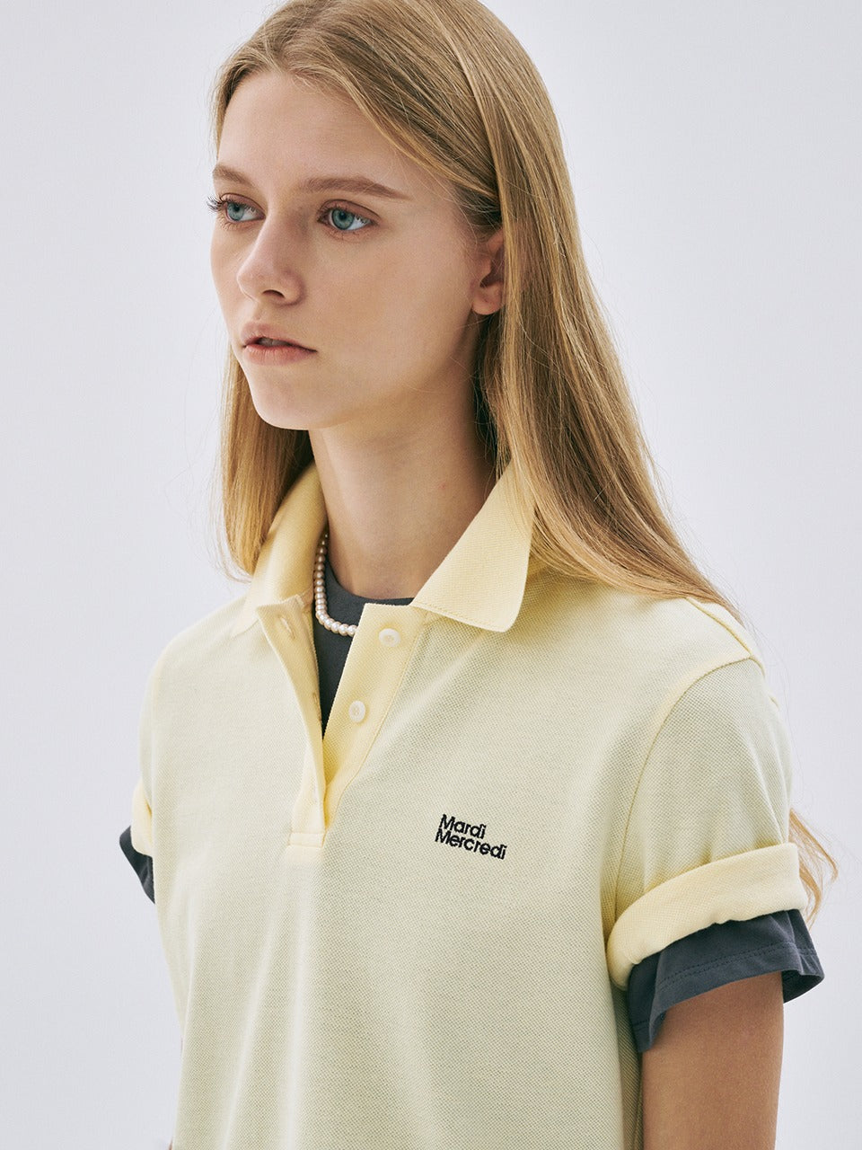 Mardi Mercredi - Slimfit Shirt Piquet Essential (Yellow) product image 1 | TRAB K-Fashion Australia