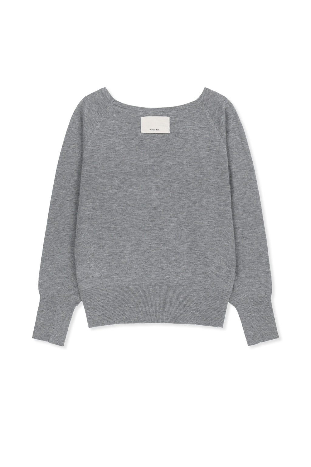 Matin Kim - Betwing Fit Boat Neck Knit Pullover (Grey) product image 2 | TRAB K-Fashion Australia
