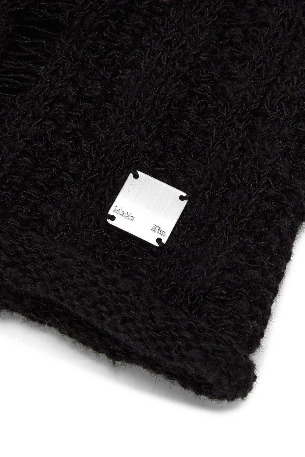 Matin Kim - Stripe Chunky Beanie (Black) product image 3 | TRAB K-Fashion Australia