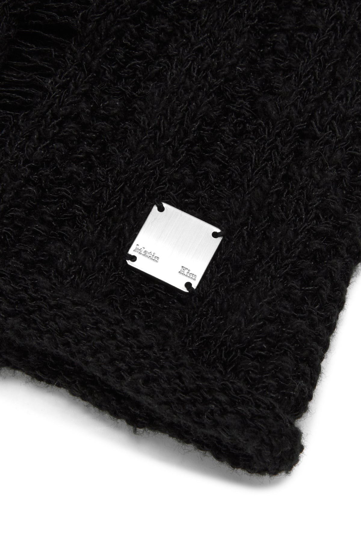 Matin Kim - Stripe Chunky Beanie (Black) product image 3 | TRAB K-Fashion Australia