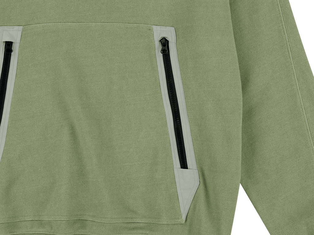 San San Gear - Zipper Pocket Hoodie (Green) product image 12 | TRAB K-Fashion Australia
