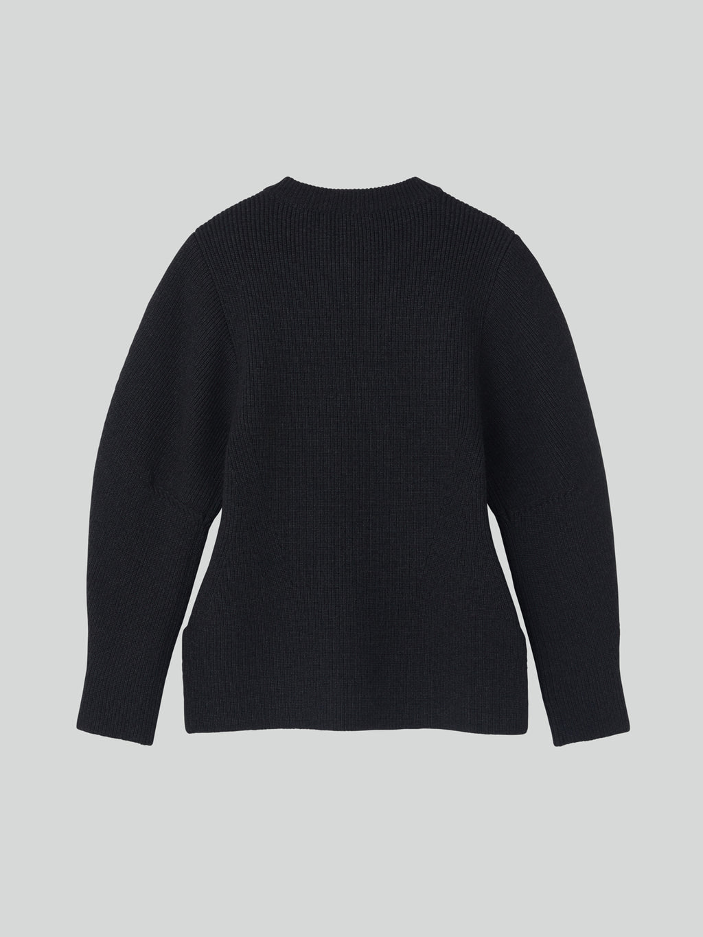 Recto - Volume Sleeve Structured Knit Top (Charcoal Grey) product image 11 | TRAB K-Fashion Australia