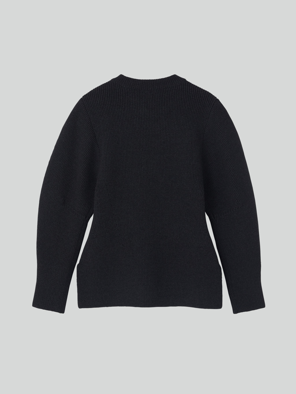 Recto - Volume Sleeve Structured Knit Top (Charcoal Grey) product image 11 | TRAB K-Fashion Australia
