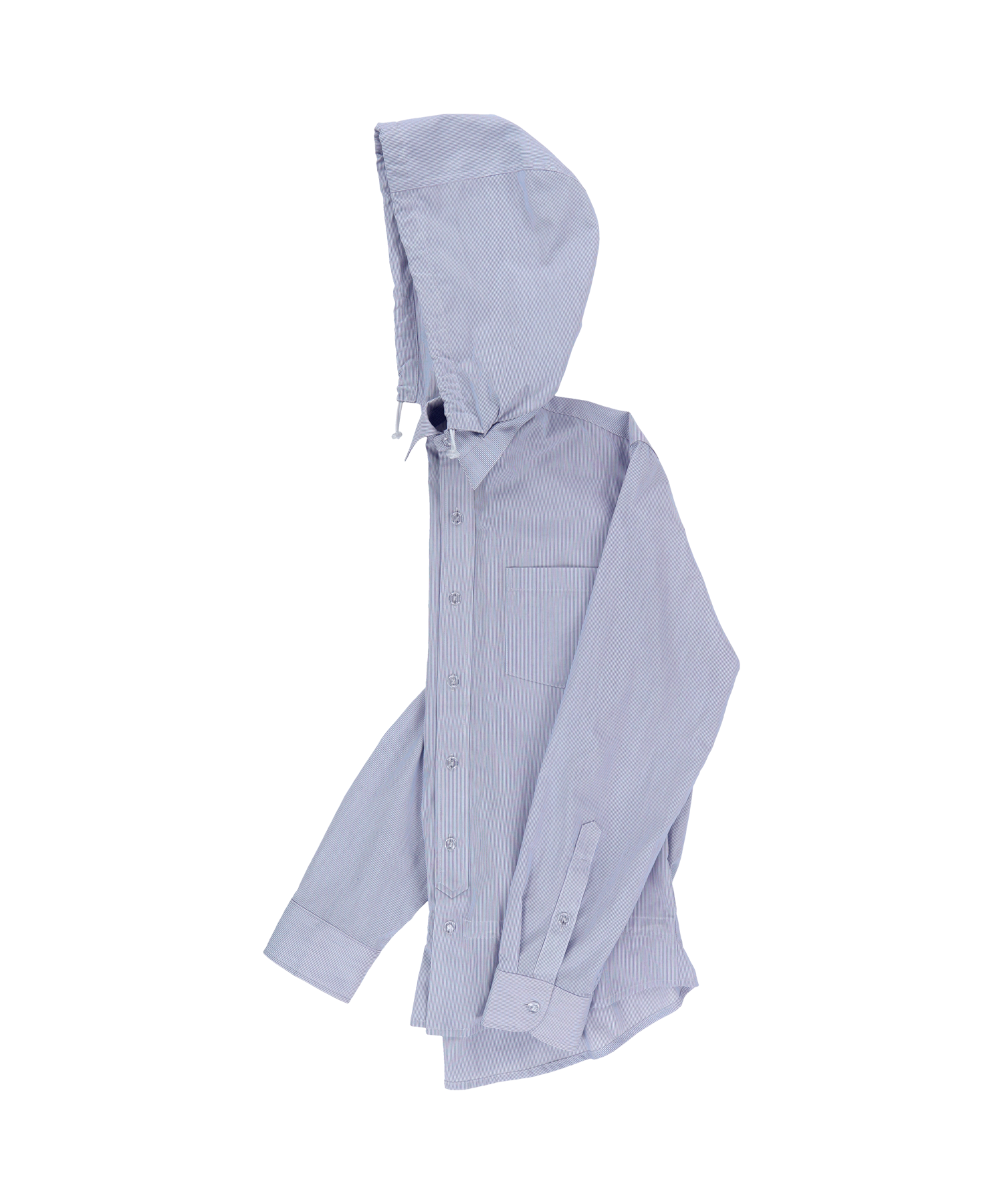 San San Gear - Stripe Hood Shirts (Blue) product image 6 | TRAB K-Fashion Australia