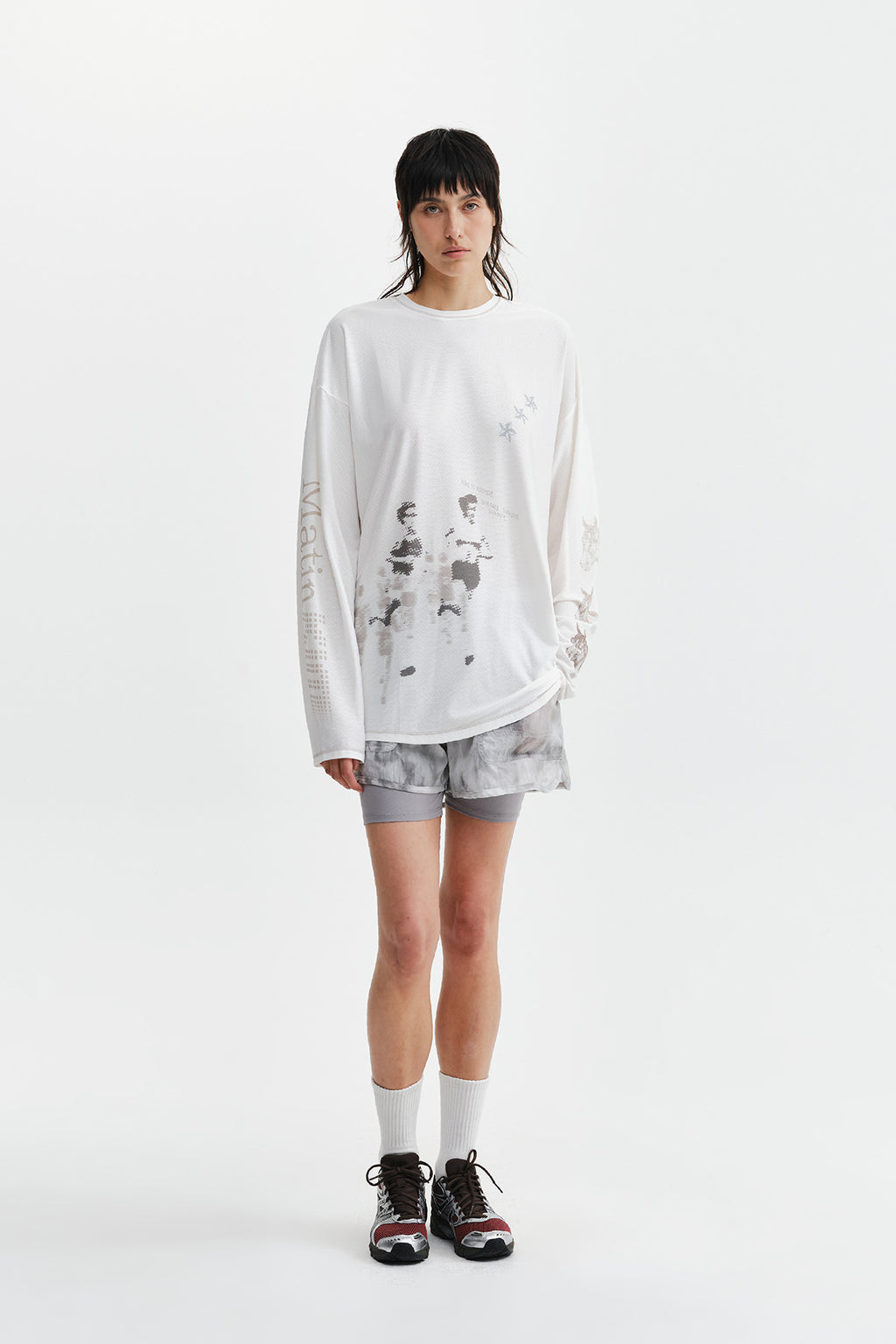 Matin Kim - Matin Pace Graffiti Covered Top (Ivory) product image 9 | TRAB K-Fashion Australia