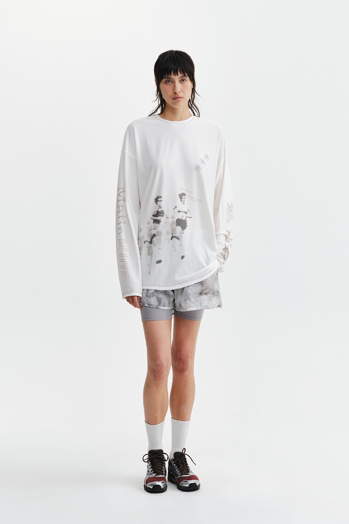 Matin Kim - Matin Pace Graffiti Covered Top (Ivory) product image 9 | TRAB K-Fashion Australia