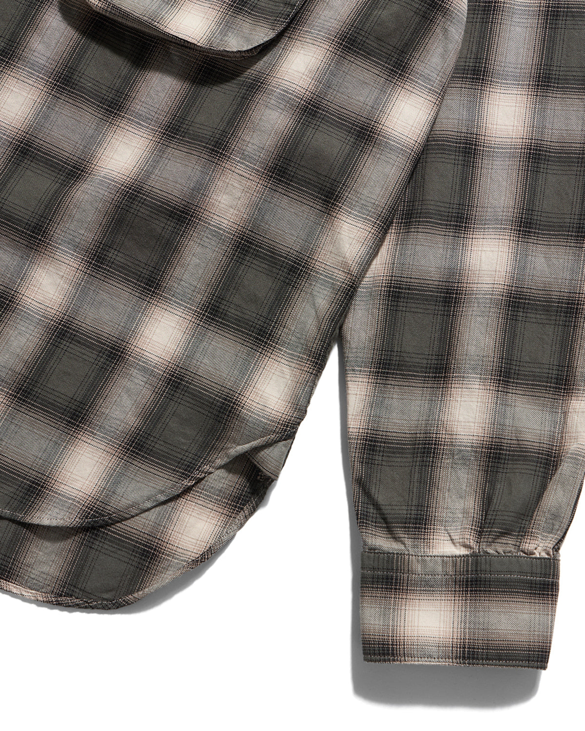 Eastlogue - Comfy Wide Shirts (Green Ombre Check) product image 5 | TRAB K-Fashion Australia