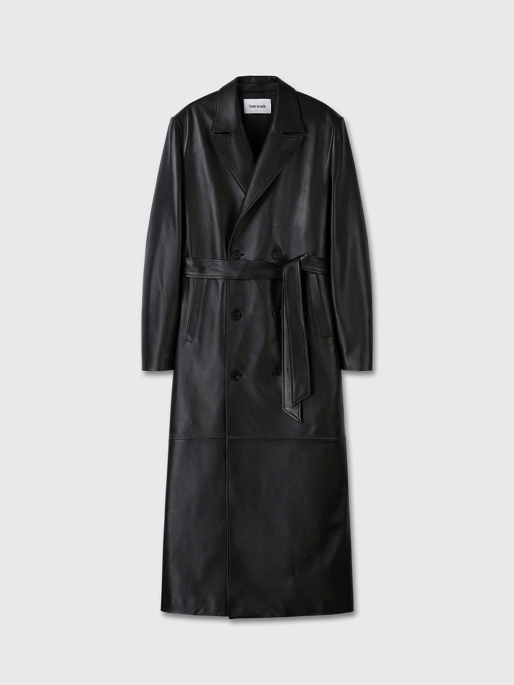 Tonywack - Nappa Leather Double-Breasted Coat (Black) product image 10 | TRAB K-Fashion Australia