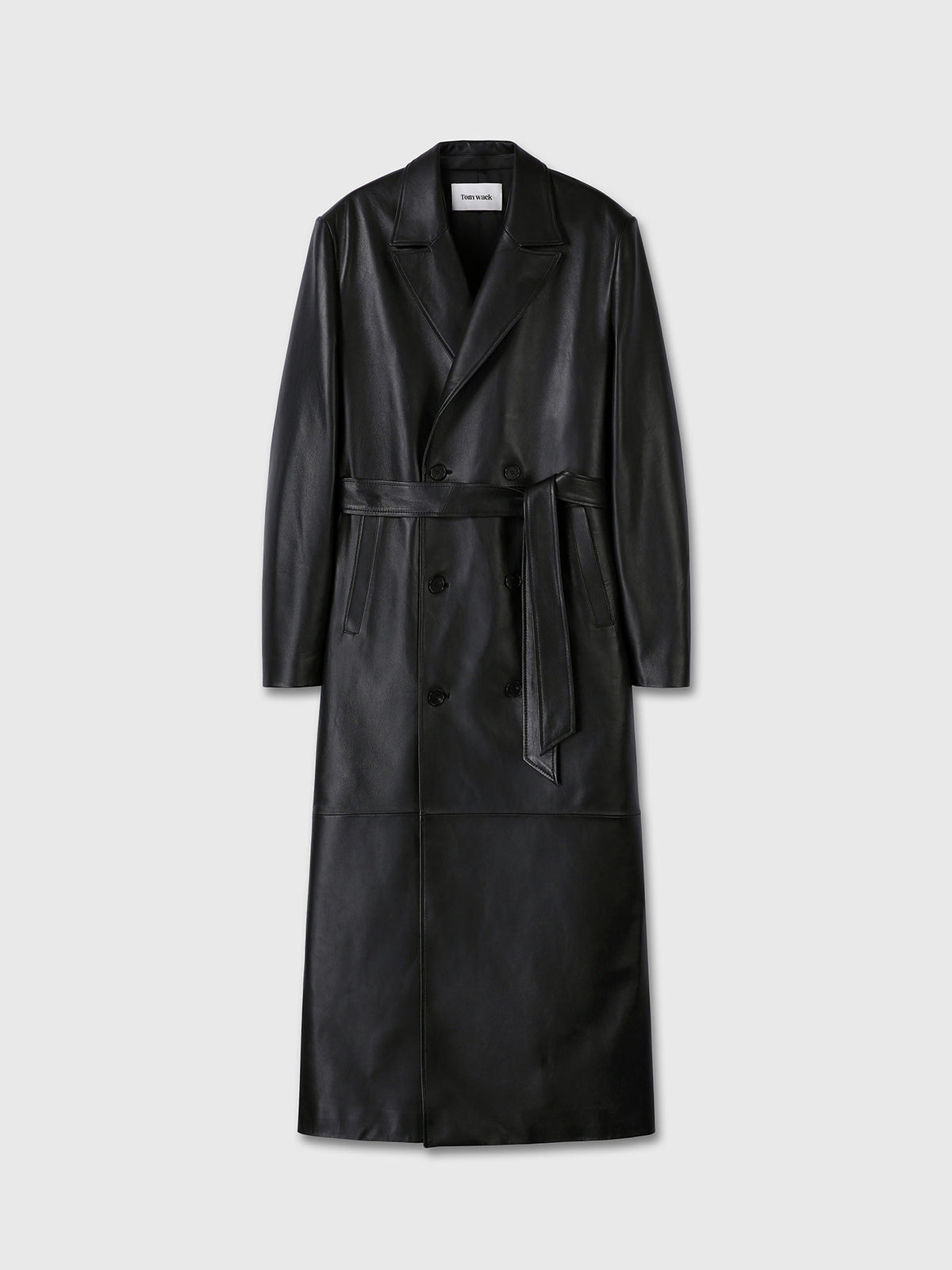 Tonywack - Nappa Leather Double-Breasted Coat (Black) product image 10 | TRAB K-Fashion Australia