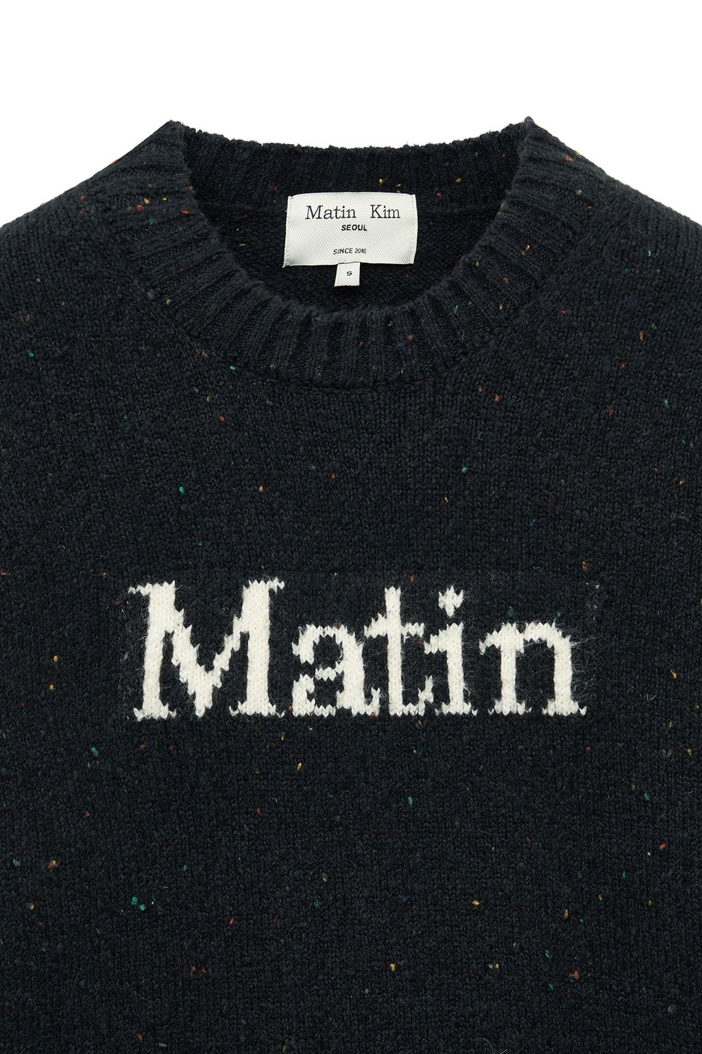 Matin Kim - Matin Mixed Yarn Knit Pullover (Dark Navy) product image 4 | TRAB K-Fashion Australia