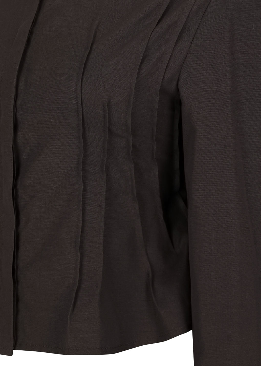 Amomento - Pintuck Slim Shirt (Brown) product image 6 | TRAB K-Fashion Australia