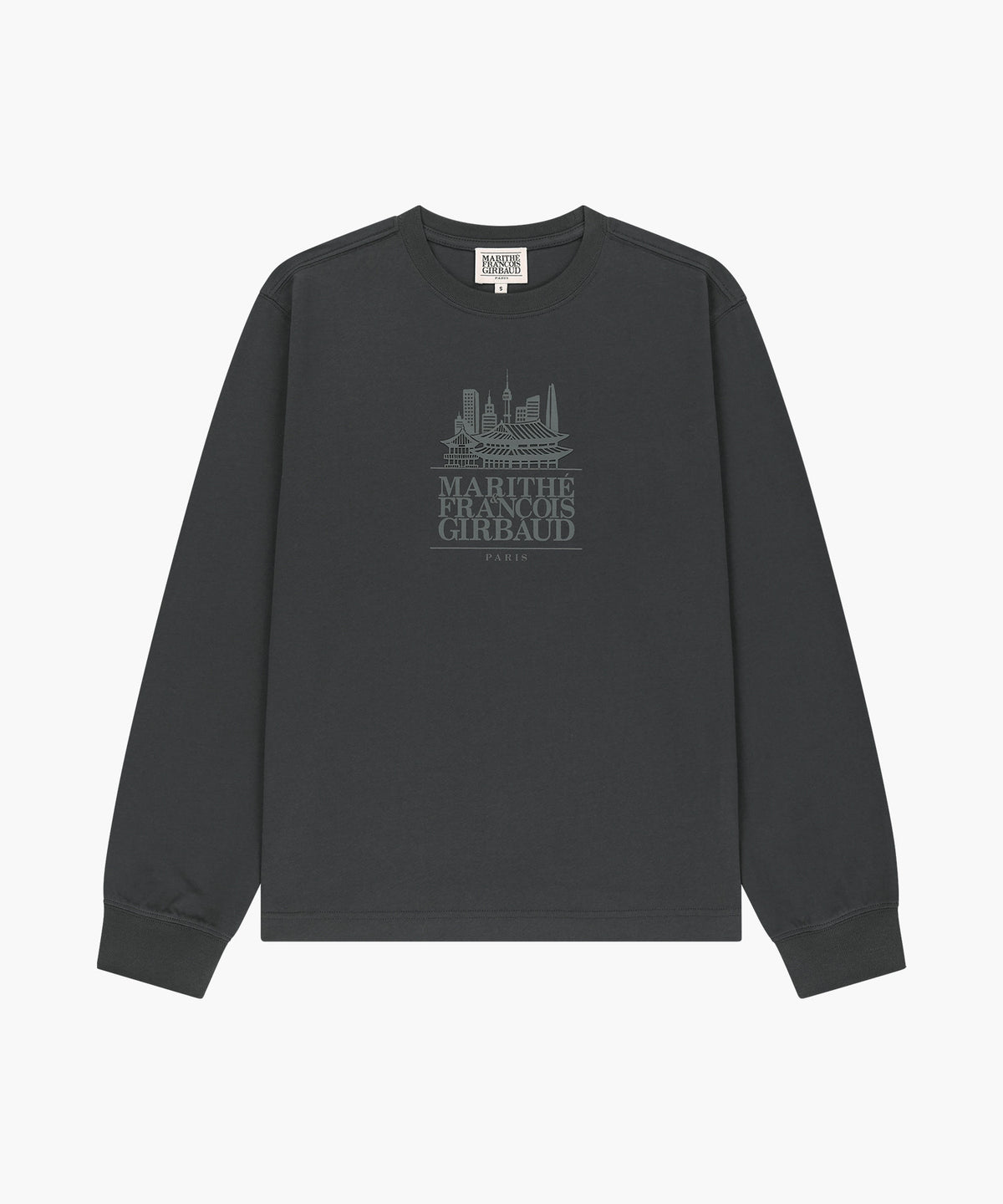 Marithe & Francois Girbaud - Seoul Exclusive Graphic Long Sleeve Tee (Charcoal) product image 6 | TRAB K-Fashion Australia