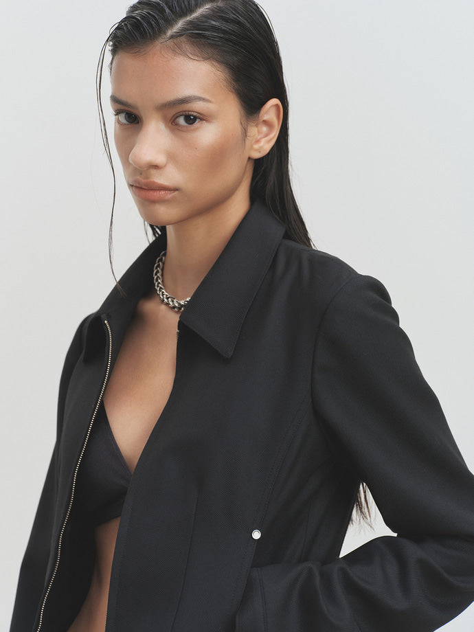 Tonywack - Distressed Wool Short Jacket (Black) product image 6 | TRAB K-Fashion Australia