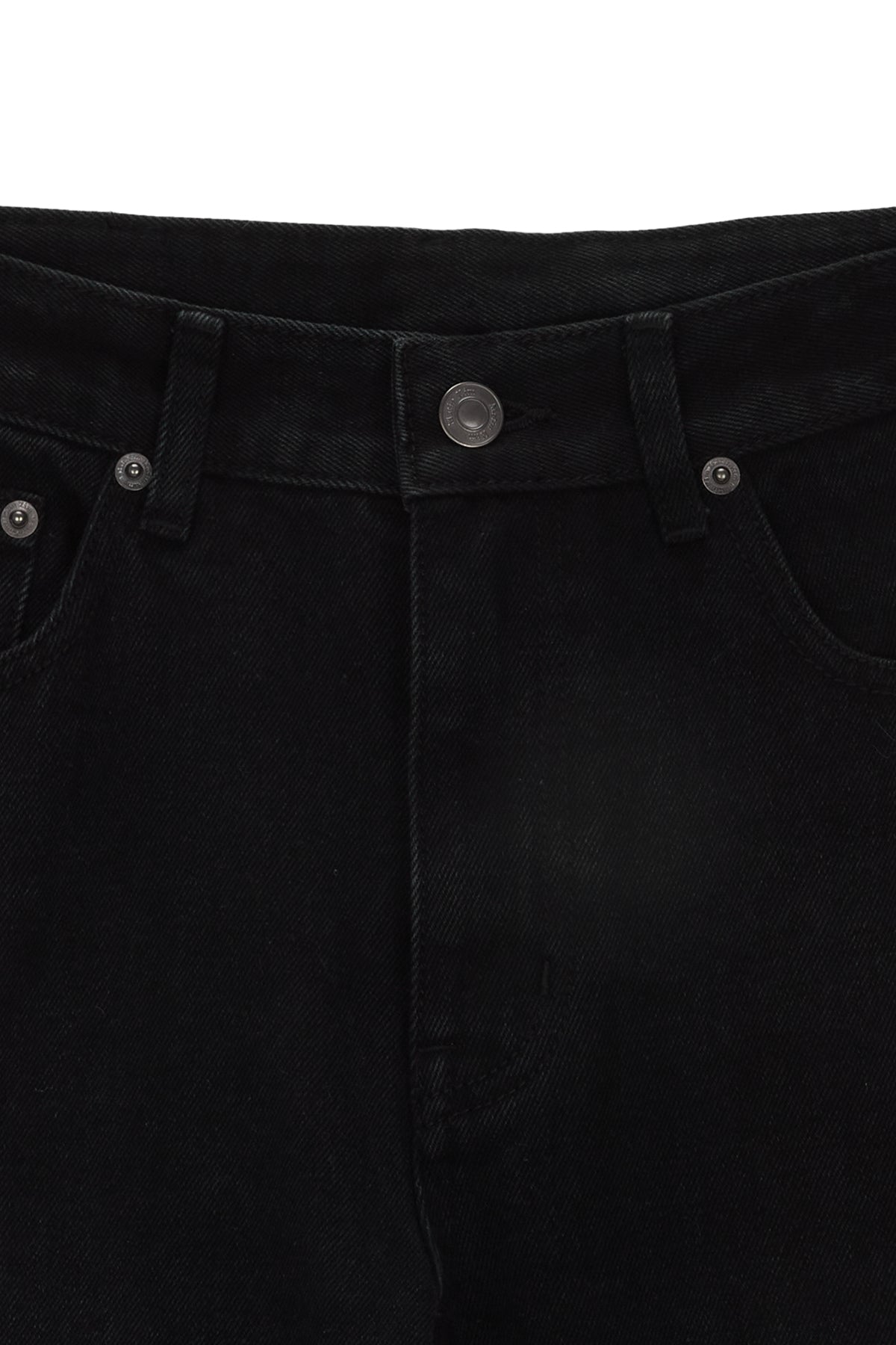 Matin Kim - Back Pocket Point Washed Boots Cut Denim Pants (Black) product image 3 | TRAB K-Fashion Australia