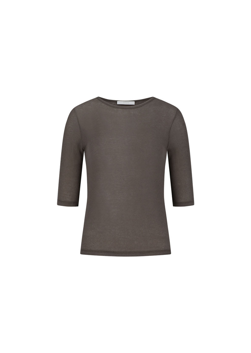 Amomento - Round Short Sleeve T-shirt (Brown) product image 2 | TRAB K-Fashion Australia
