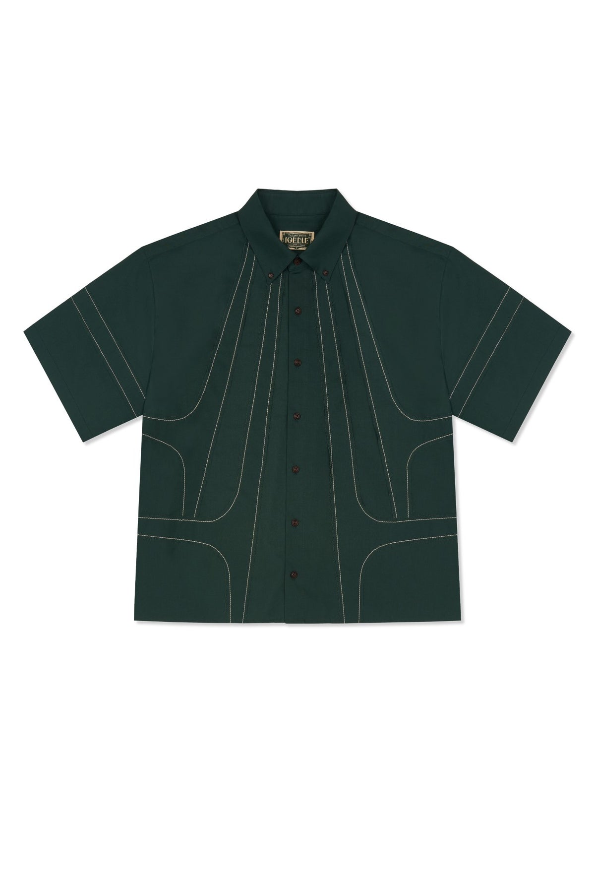 Ioedle - Streamline Short-Sleeve Shirt (Green) product image 3 | TRAB K-Fashion Australia