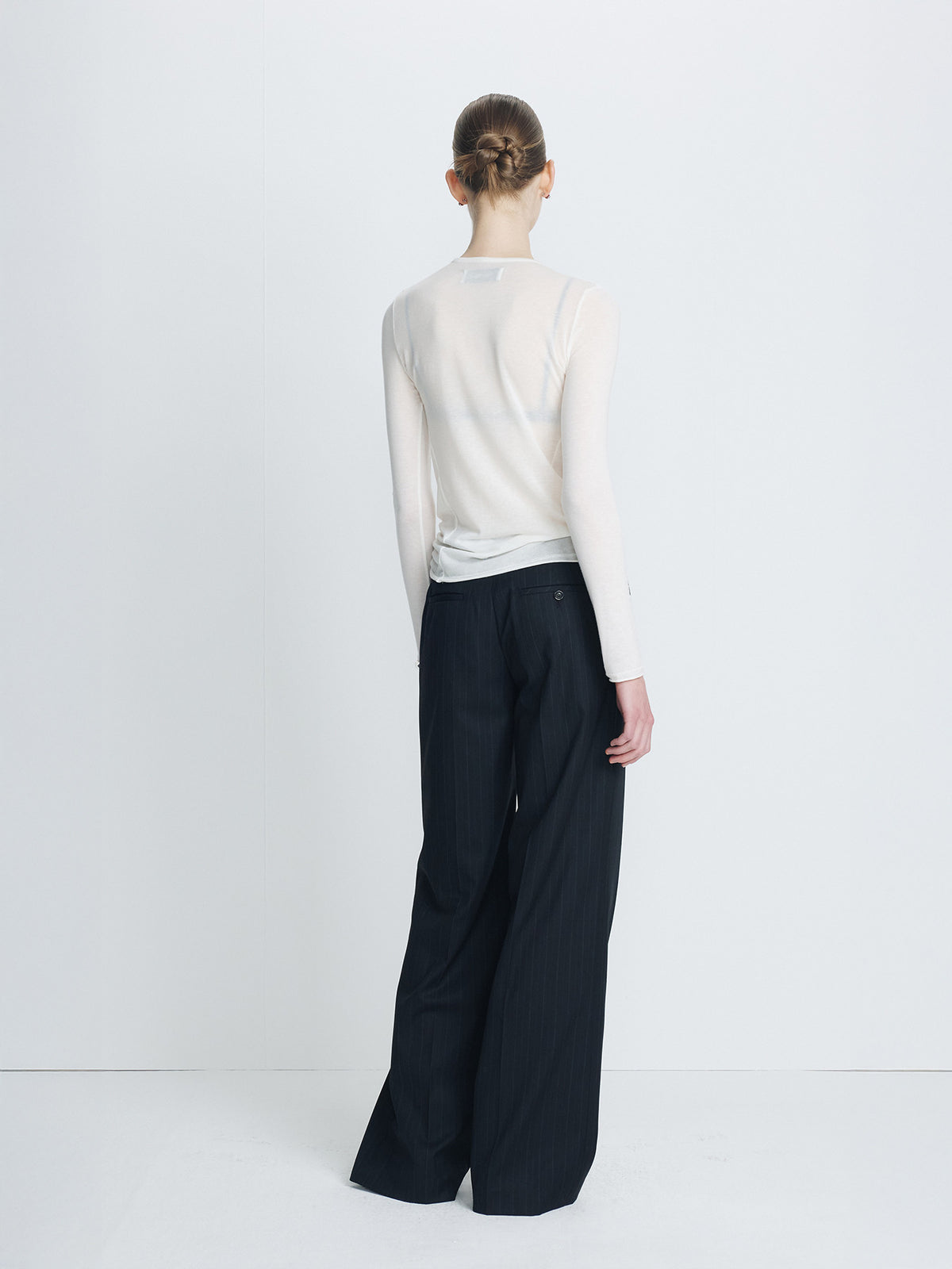 Tonywack - Crew Neck Long Sleeve Top (Ivory) product image 3 | TRAB K-Fashion Australia