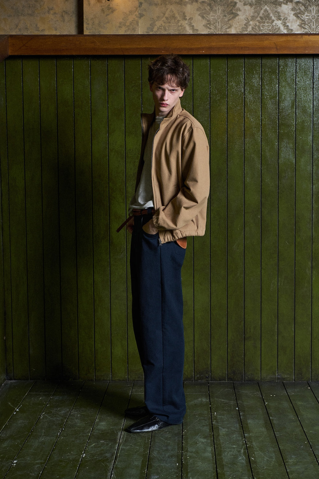 STU - Shift High-neck Jacket (Beige) product image 10 | TRAB K-Fashion Australia