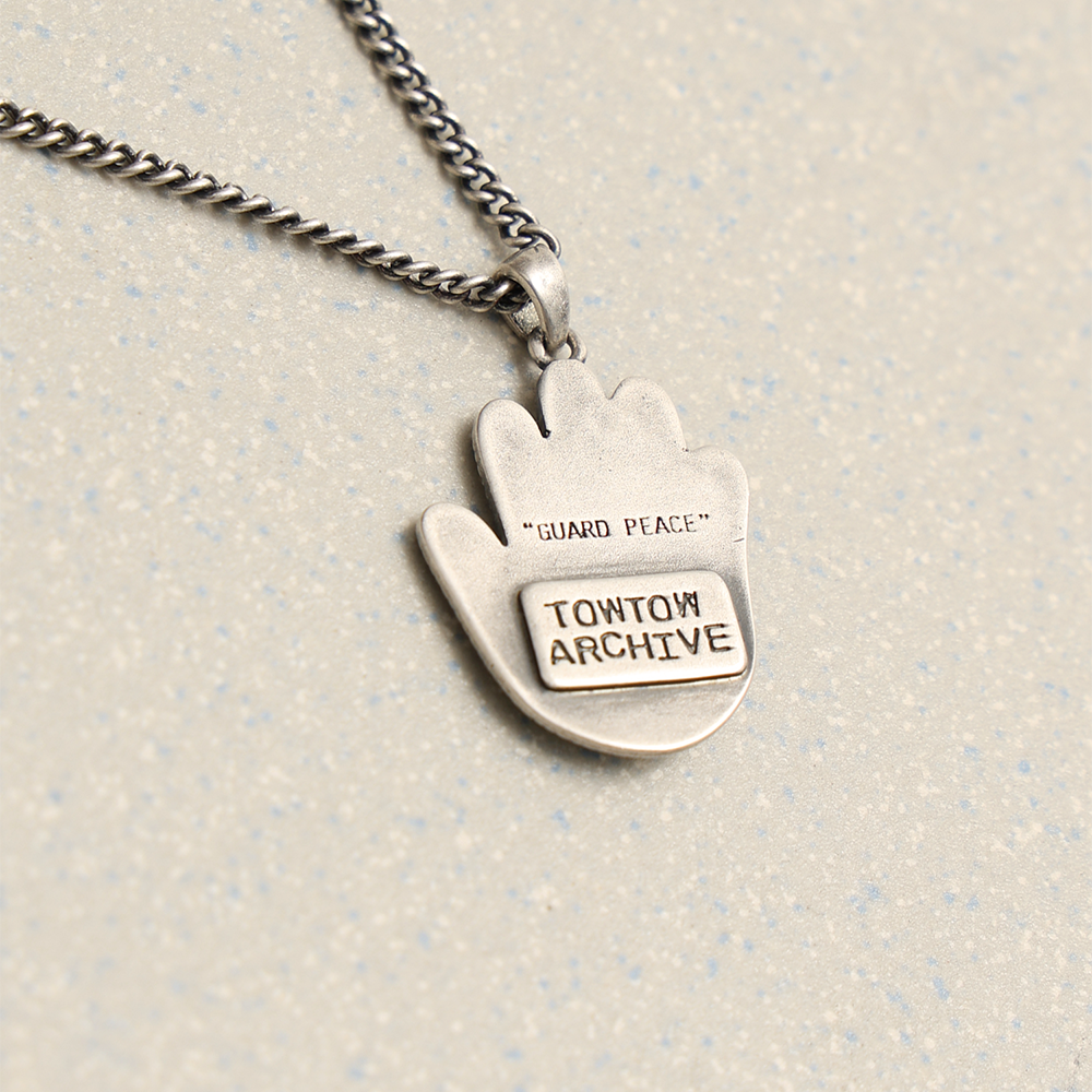 Towtow Archive - Open Hand Spiral Necklace Silver Burnish (OC) product image 5 | TRAB K-Fashion Australia