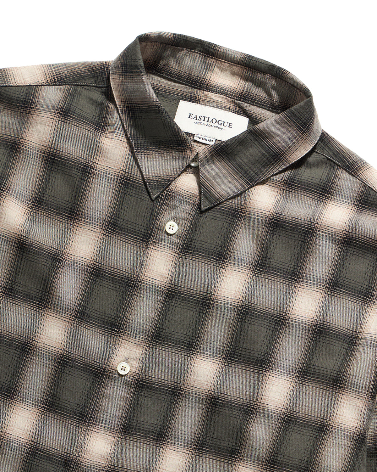 Eastlogue - Magazine Pouch Shirts (Green Ombre Check) product image 3 | TRAB K-Fashion Australia