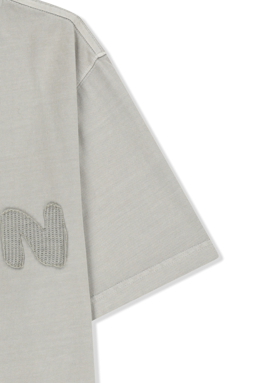Matin Kim - Waffle Applique Logo Top (Light Beige) product image 4 | TRAB K-Fashion Australia