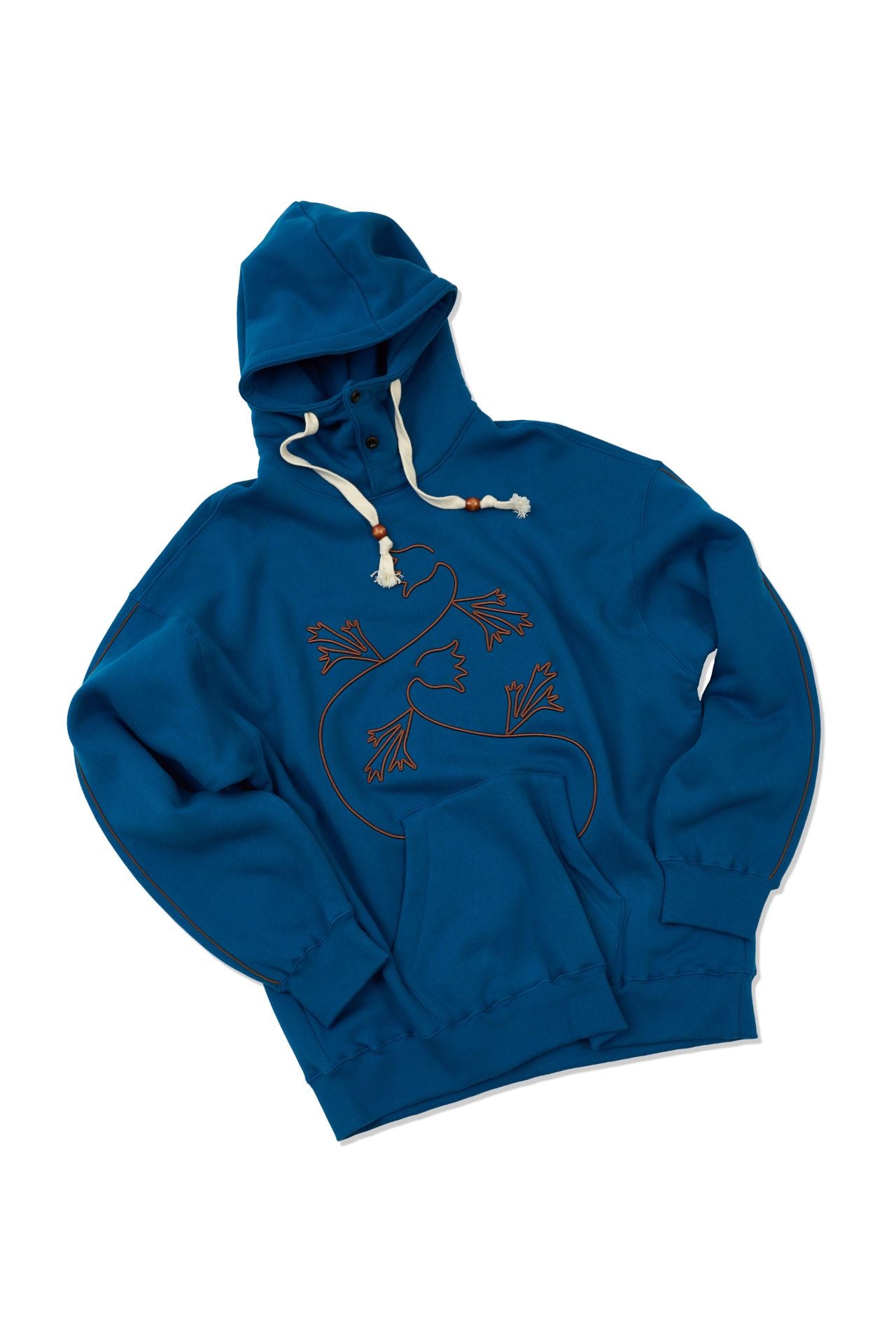 Ioedle - Pasqueflower Three-Dimensional Embroidery Hood (Blue) product image 1 | TRAB K-Fashion Australia