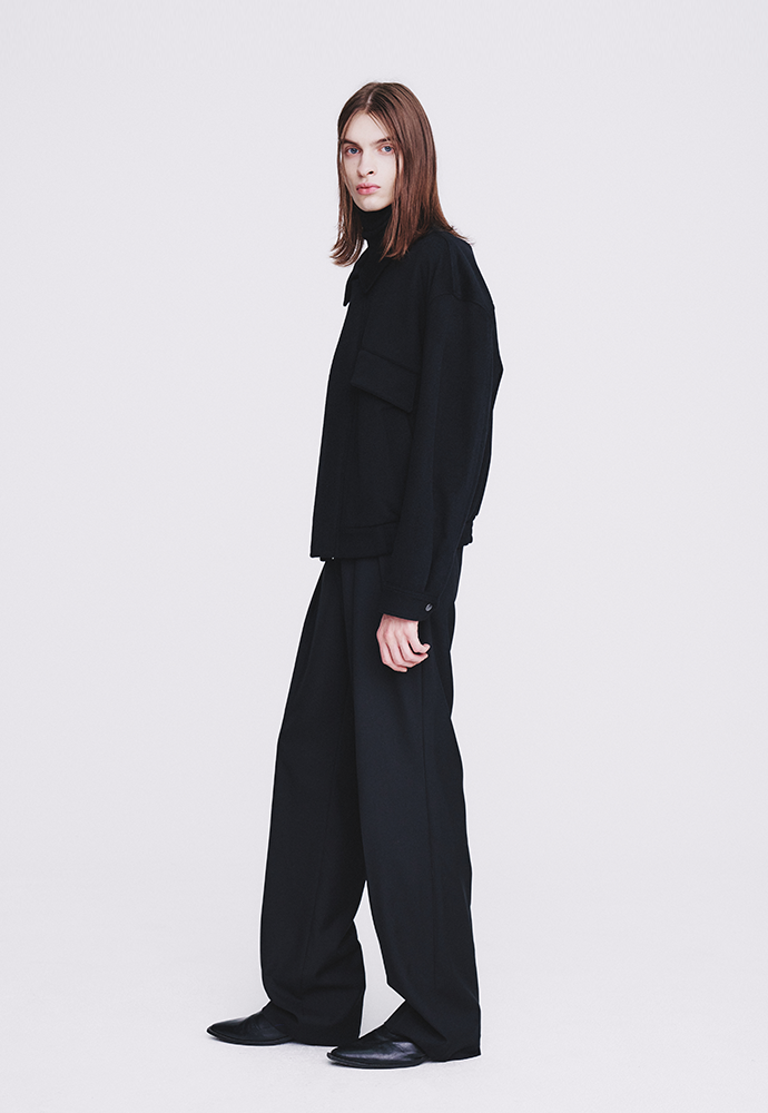 Tonywack - Wool And Cashmere Multi-Pocket Blouson (Black) product image 2 | TRAB K-Fashion Australia