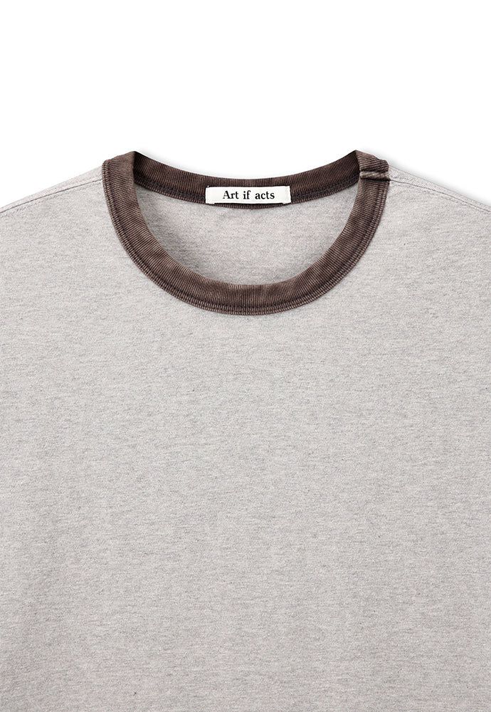 Art if acts - Ringer Tee (Grey/Mud) product image 7 | TRAB K-Fashion Australia