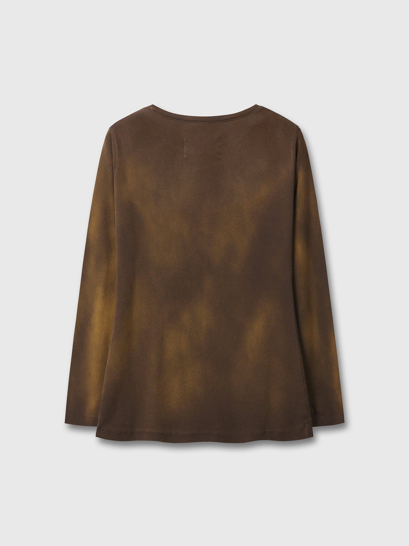 Tonywack - Faded-Effect Cotton Fitted T-Shirt (Brown) product image 8 | TRAB K-Fashion Australia