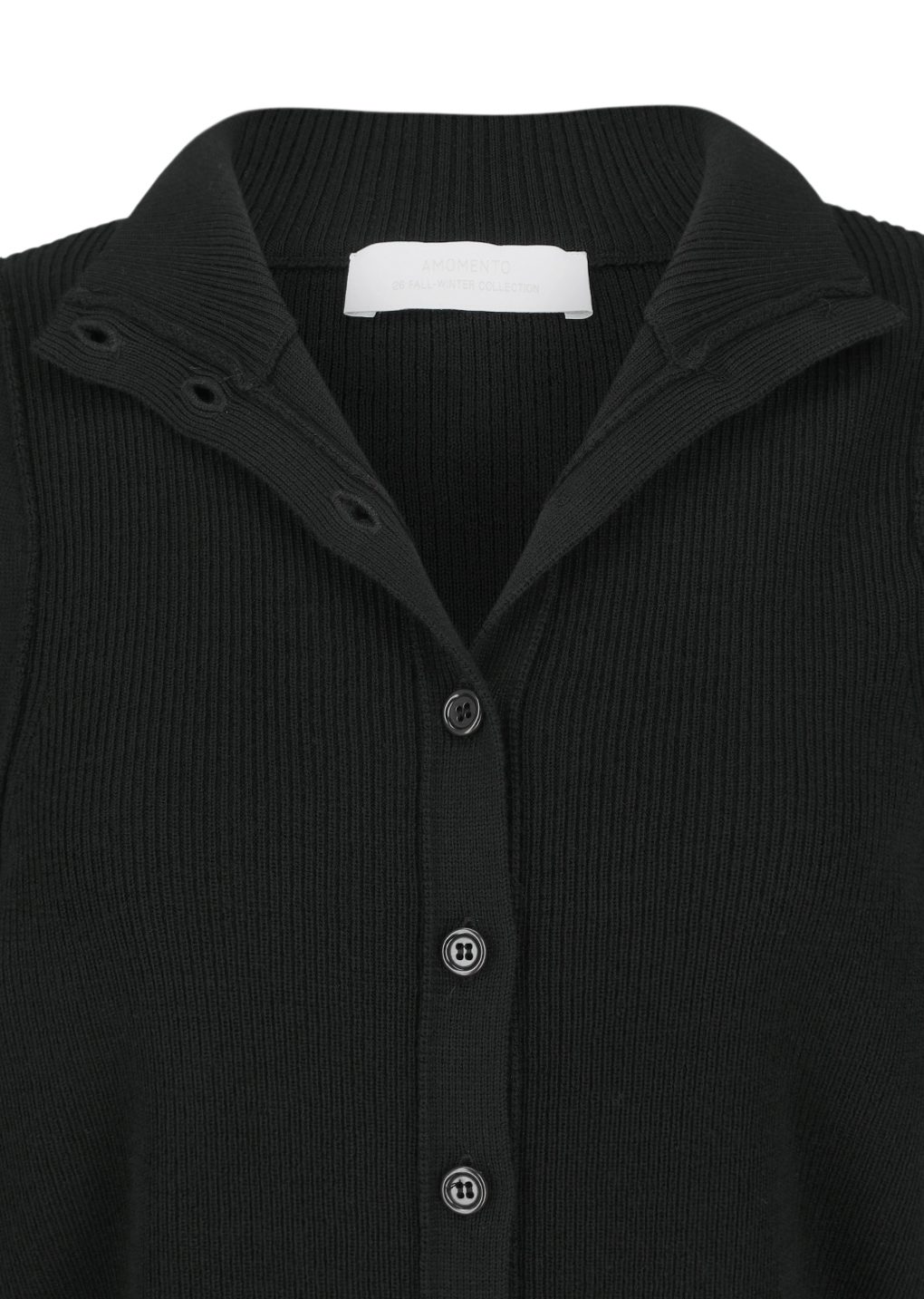 Amomento - Blocking button up cardigan (Black) product image 10 | TRAB K-Fashion Australia