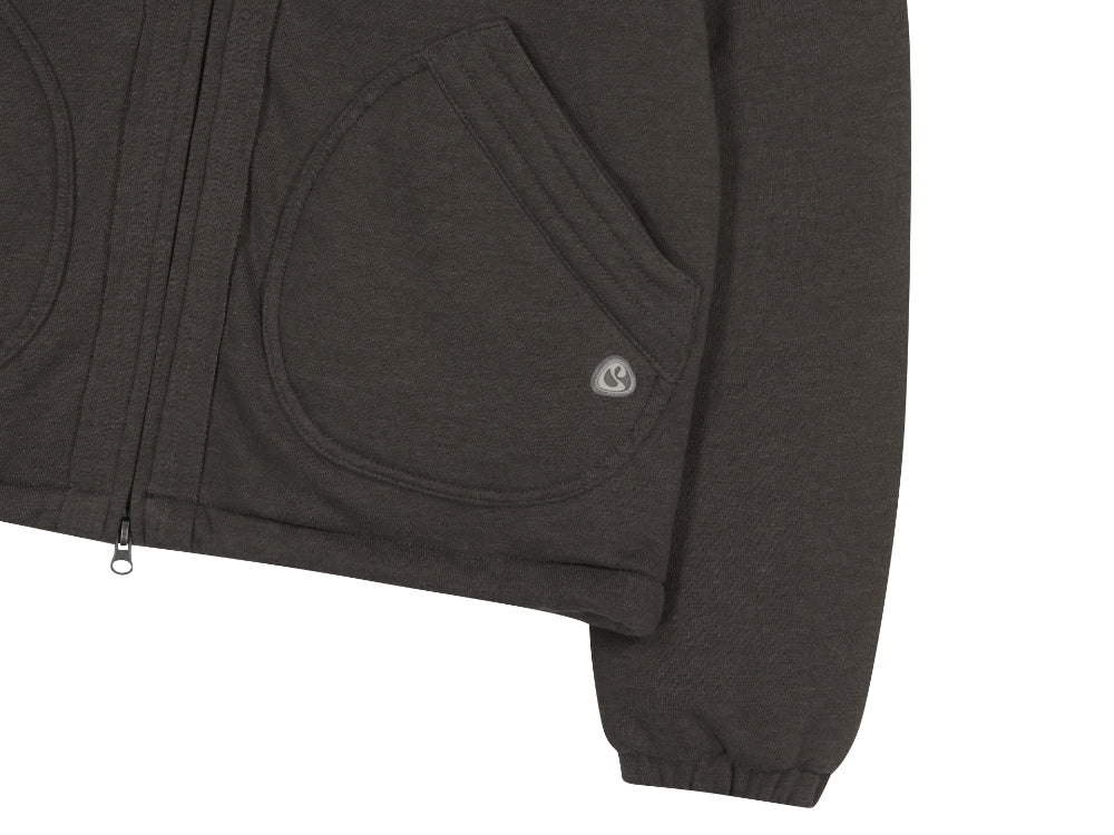 Coyseio - Cozy Sweat Down Jacket (Melange Brown) product image 16 | TRAB K-Fashion Australia