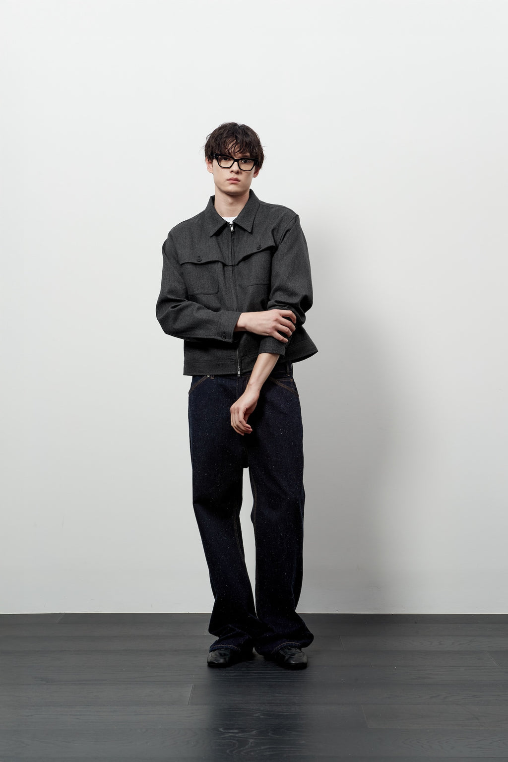 Stu - Cover Pocket Crop Jacket (Grey) product image 9 | TRAB K-Fashion Australia