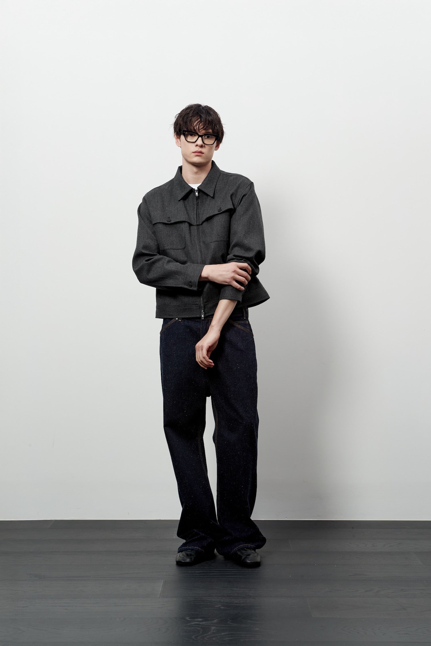 Stu - Cover Pocket Crop Jacket (Grey) product image 9 | TRAB K-Fashion Australia