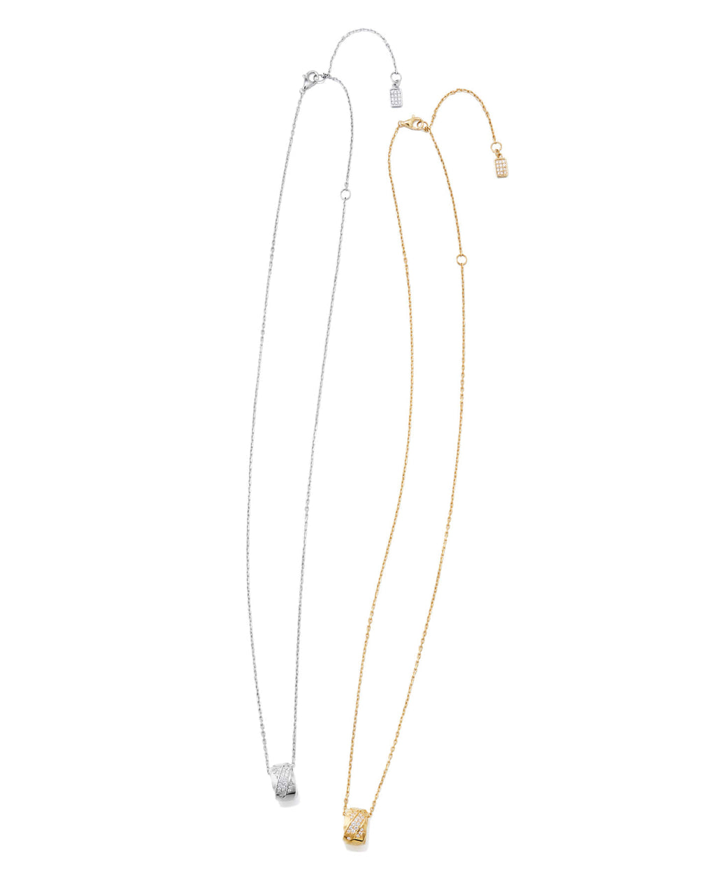 Numbering - Pave Sculpted Wave Cylinder Necklace #3818 product image 8 | TRAB K-Fashion Australia