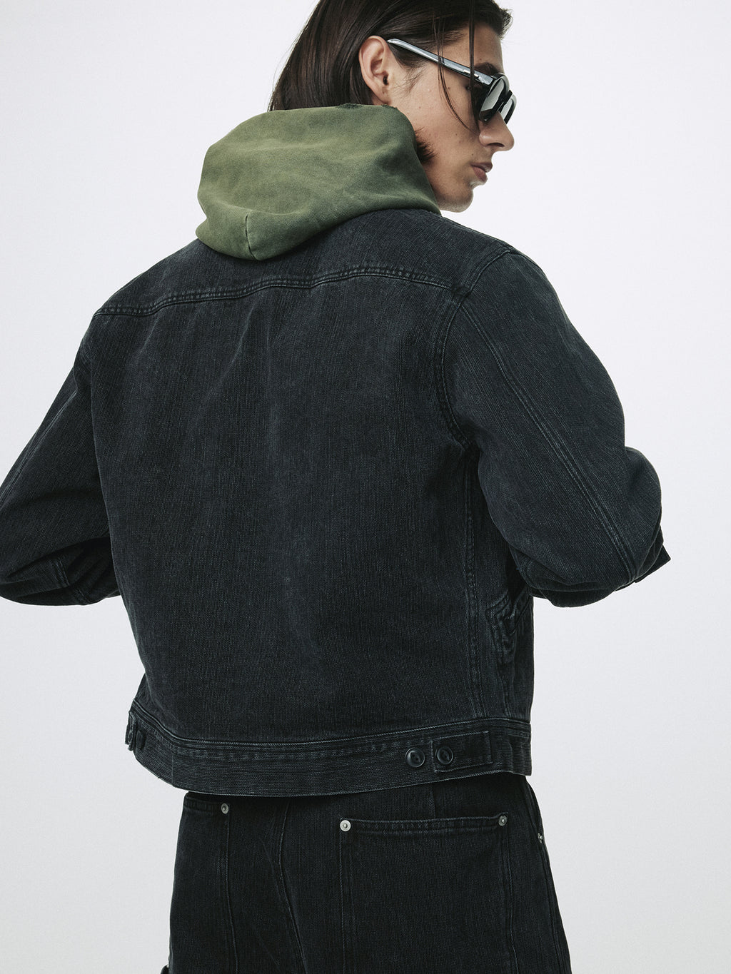Tonywack - Cord Twill Denim Zipprerd Jacket (Faded Black) product image 6 | TRAB K-Fashion Australia