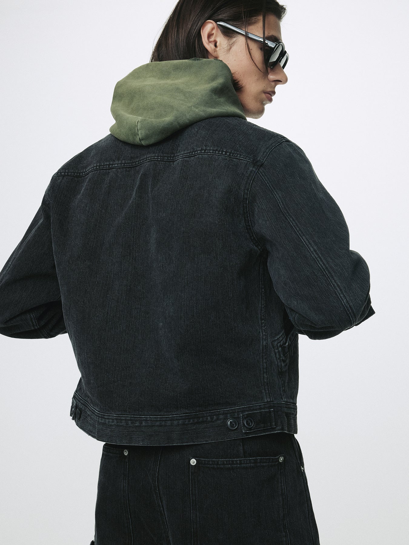 Tonywack - Cord Twill Denim Zipprerd Jacket (Faded Black) product image 6 | TRAB K-Fashion Australia