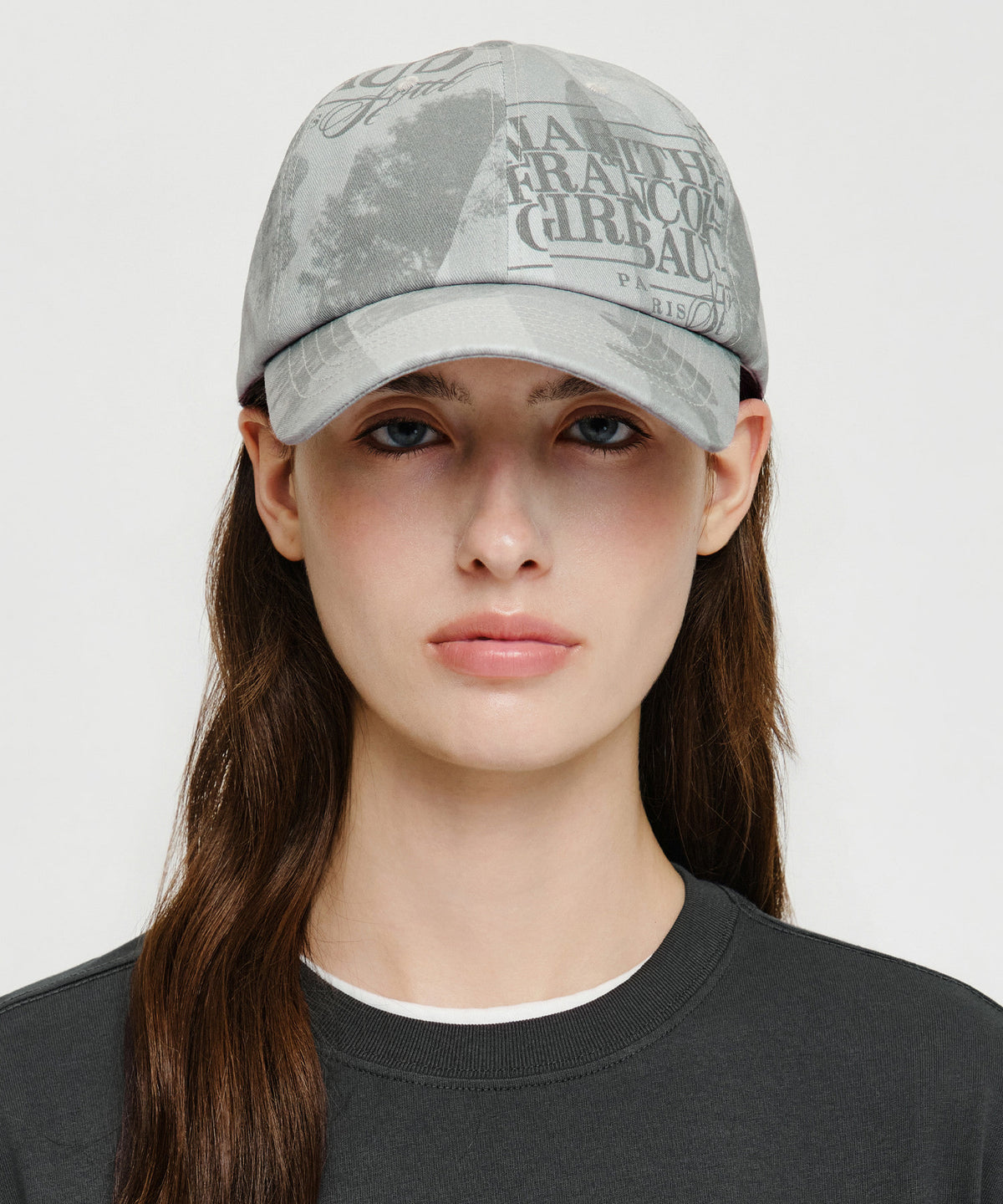 Marithe & Francois Girbaud - Seoul Exclusive Graphic Cap (Gray) product image 5 | TRAB K-Fashion Australia