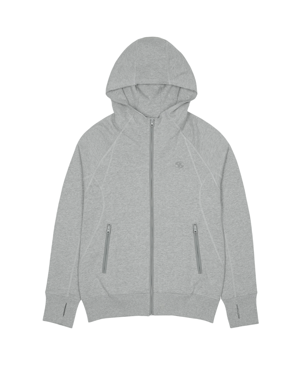 San San Gear - Sling Zip-Up Hoodie (Melange Grey) product image 5 | TRAB K-Fashion Australia