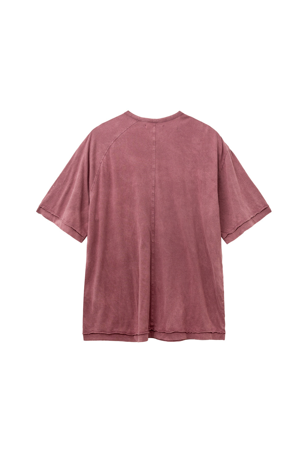 Hatchingroom - Double Henley Neck Tee 1/2 Dusty (Pink) product image 2 | TRAB K-Fashion Australia