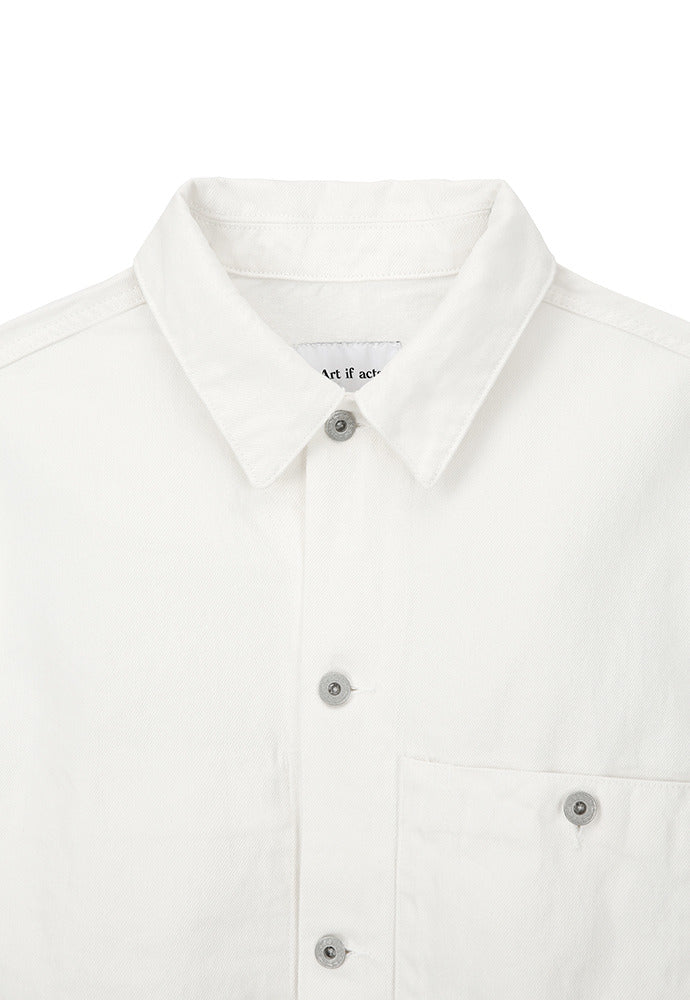 Art if acts - Trucker Denim Jacket (Off White) product image 8 | TRAB K-Fashion Australia