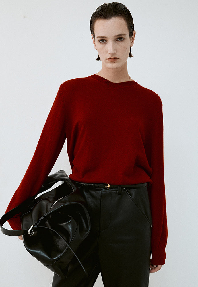 Tonywack - Pure Cashmere V-Neck Sweater (Red) product image 4 | TRAB K-Fashion Australia