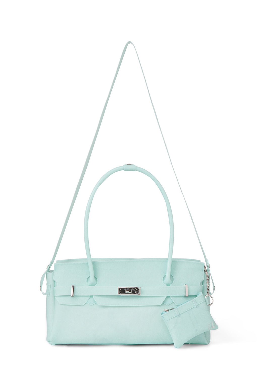 Deinet - [free Card Wallet] Jelly Two-Way Bag (Ice Blue) product image 5 | TRAB K-Fashion Australia