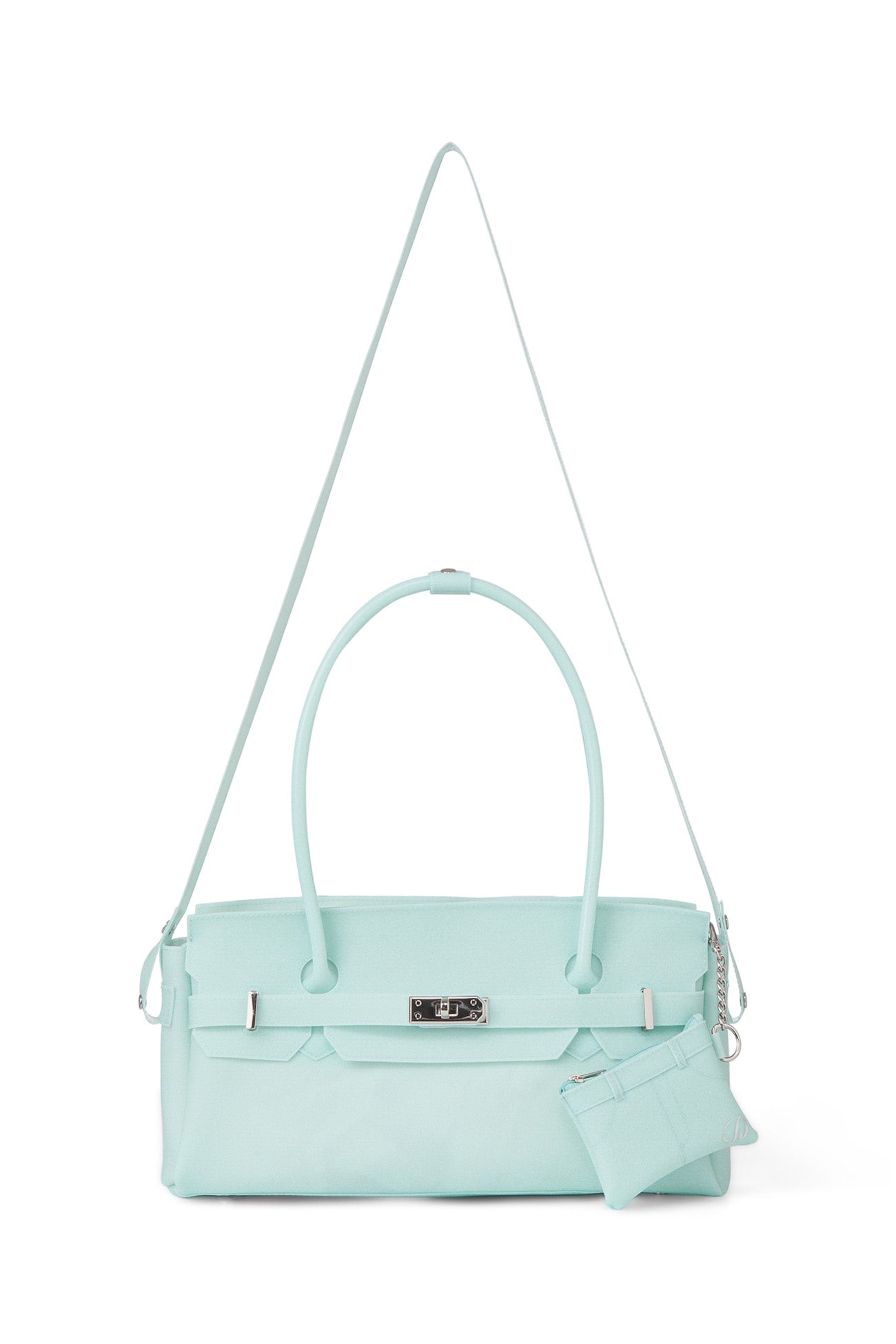 Deinet - [free Card Wallet] Jelly Two-Way Bag (Ice Blue) product image 5 | TRAB K-Fashion Australia