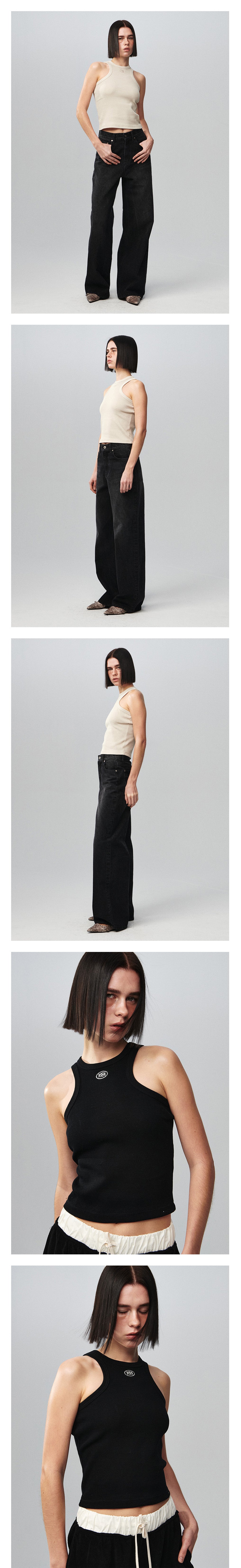 Kijun - X Tank Top (Beige) product image 1 | TRAB K-Fashion Australia