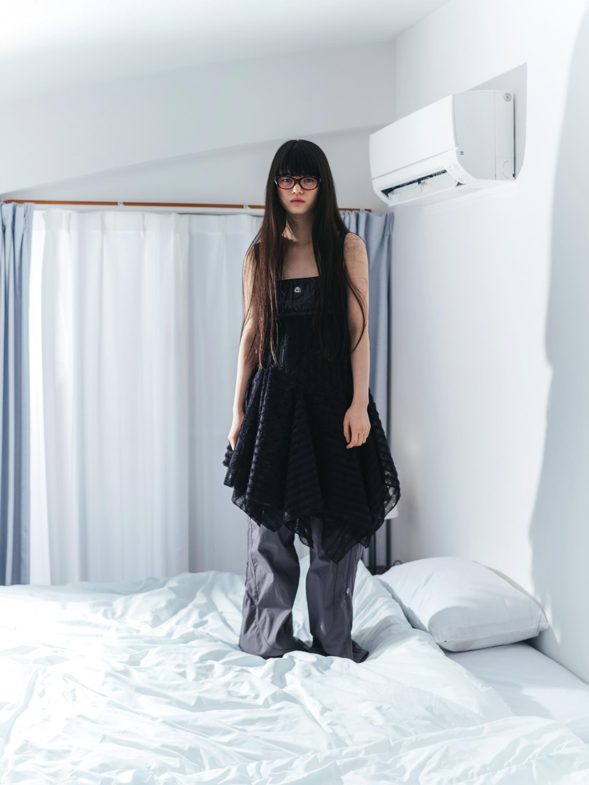 Coyseio - Square Neck Lace Dress (Black) product image 4 | TRAB K-Fashion Australia